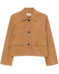 Arma - Chaqueta De Piel Con Cierre De Botón - Lyst