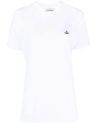 Vivienne Westwood - T-shirt en coton à motif Orb brodé - Lyst