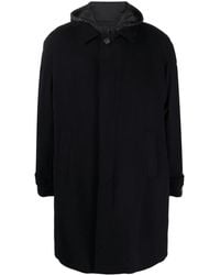 Corneliani - Hooded Single-Breasted Coat - Lyst