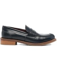 SOMMET - Penny-Slot Leather Loafers - Lyst