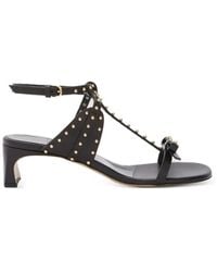 Odissi - Jackie Mid Leather Sandals - Lyst