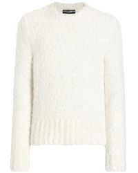 Dolce & Gabbana - Maglione Con Effetto Bouclé - Lyst