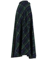 Al Duca d'Aosta - Checked-Pattern Maxi Shirt - Lyst
