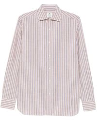 Luigi Borrelli Napoli - Rio Striped Long-Sleeve Shirt - Lyst