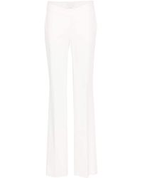 Genny - Straight Cotton-blend Trousers - Lyst
