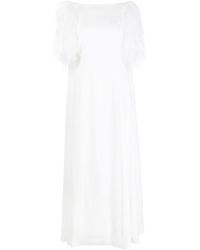 Huishan Zhang - Hortense Feather-trim Gown - Lyst