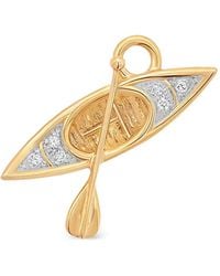 Sara Weinstock - Diamond Canoe-Shape Charm - Lyst