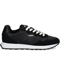 HUGO - Logo-Print Sneakers - Lyst