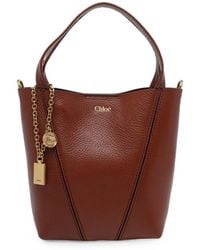 Chloé - Small Spin Leather Bucket Bag - Lyst