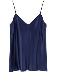 Alberta Ferretti - Sleeveless V-Neck Blouse - Lyst