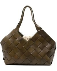 Dragon Diffusion - Castello Woven Leather Shoulder Bag - Lyst
