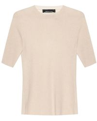 Fabiana Filippi - Top de canalé con manga corta - Lyst