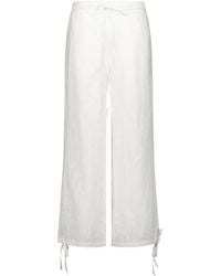 House Of Sunny - Sea Breeze Broderie-Anglaise Trousers - Lyst