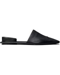 Tory Burch - Pierced Leather Mules - Lyst