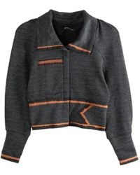 Kiko Kostadinov - Veste Cropp À Bords Contrastants - Lyst