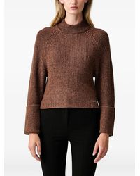 DKNY - Ribbed-Knit Raglan-Sleeve Sweater - Lyst