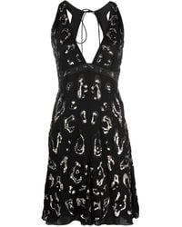 Roberto Cavalli - Sequin-Embellished Open-Back Dress - Lyst