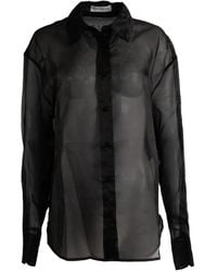 Frankie Shop - Peri Sheer Button-Down Shirt - Lyst