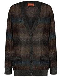 Missoni - Zigzag-Pattern Metallic-Thread Cardigan - Lyst