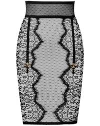 Maison Close - Inspiration Divine Floral-Lace Midi Skirt - Lyst