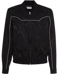Saint Laurent - Paisley-Print Bomber Jacket - Lyst