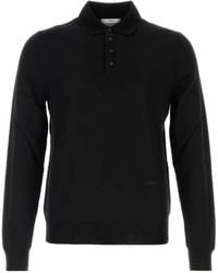 Fendi - Long-Sleeve Polo Shirt - Lyst