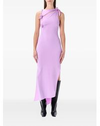 Coperni - Rose-Appliqué Midi Dress - Lyst
