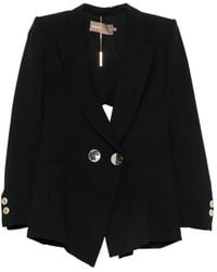 SIMONA CORSELLINI - Cut-Out Double-Breasted Jacket - Lyst