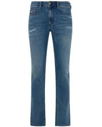 DIESEL - Distressed Boot-Cut Jeans - Lyst