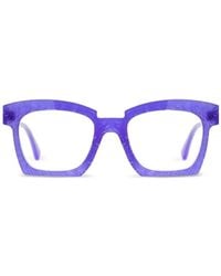 Kuboraum - Textured Square-Frame Glasses - Lyst