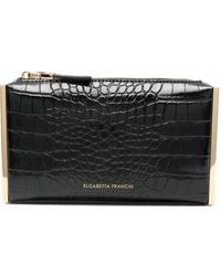 Elisabetta Franchi - Clutch mit Kroko-Prägung - Lyst