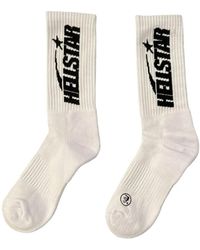 HELLSTAR - Lot De Deux Paires De Chaussettes En Maille Côtelée À Logo Intarsia - Lyst
