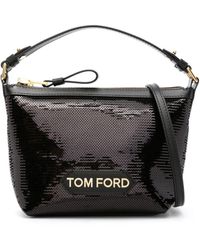 Tom Ford - Logo-plaque Sequin Tote Bag - Lyst