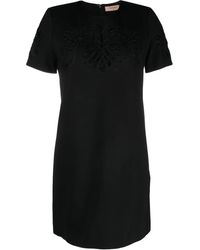 Twinset - Bead-Embellished Short-Sleeve Minidress - Lyst