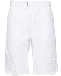 Givenchy - Mid-rise Denim Shorts - Lyst