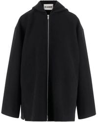 Jil Sander - Hooded Wool Jacket - Lyst