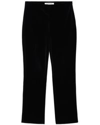 Rohe - Velvet Cigarette-Leg Trousers - Lyst