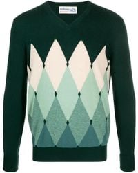Ballantyne - Argyle-Intarsia Cashmere Jumper - Lyst