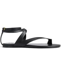 KHAITE - Aimee Ankle Strap Flat Sandals - Lyst