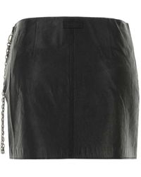 Alexander Wang - Low-Rise Mini Skirt - Lyst