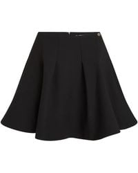 KARL LAGERFELD - Mini Logo-Detail Pleated Skirt - Lyst