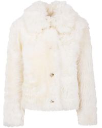 Yves Salomon - Long-Sleeved Lamb-Fur Jacket - Lyst