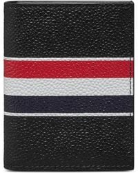 Thom Browne - Tarjetero Doble Con Rayas Rwb - Lyst