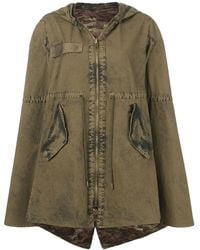 Mr & Mrs Italy Reversible Hooded Cape - Green