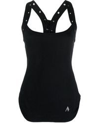 The Attico - Lace-up Racerback Tank Top - Lyst