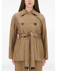 Max Mara - Calla Double-Breasted Belted Puffer Jacket - Lyst