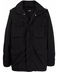 Aspesi - Cargo-Pocket Hooded Coat - Lyst