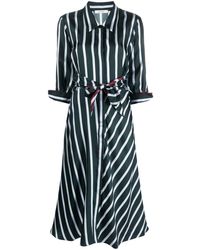 Dorothee Schumacher - Stripe-print Silk Twill Shirtdress - Lyst