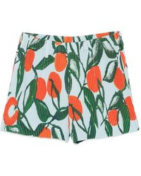 Homme Plissé Issey Miyake - Fruit-Print Pleated Shorts - Lyst