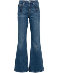Maje - Mid-rise Flared Jeans - Lyst